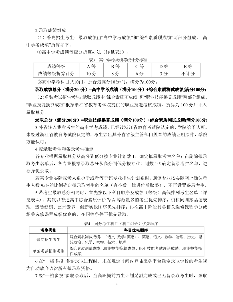 杭州万向职业技术学院2023年高职提前招生章程