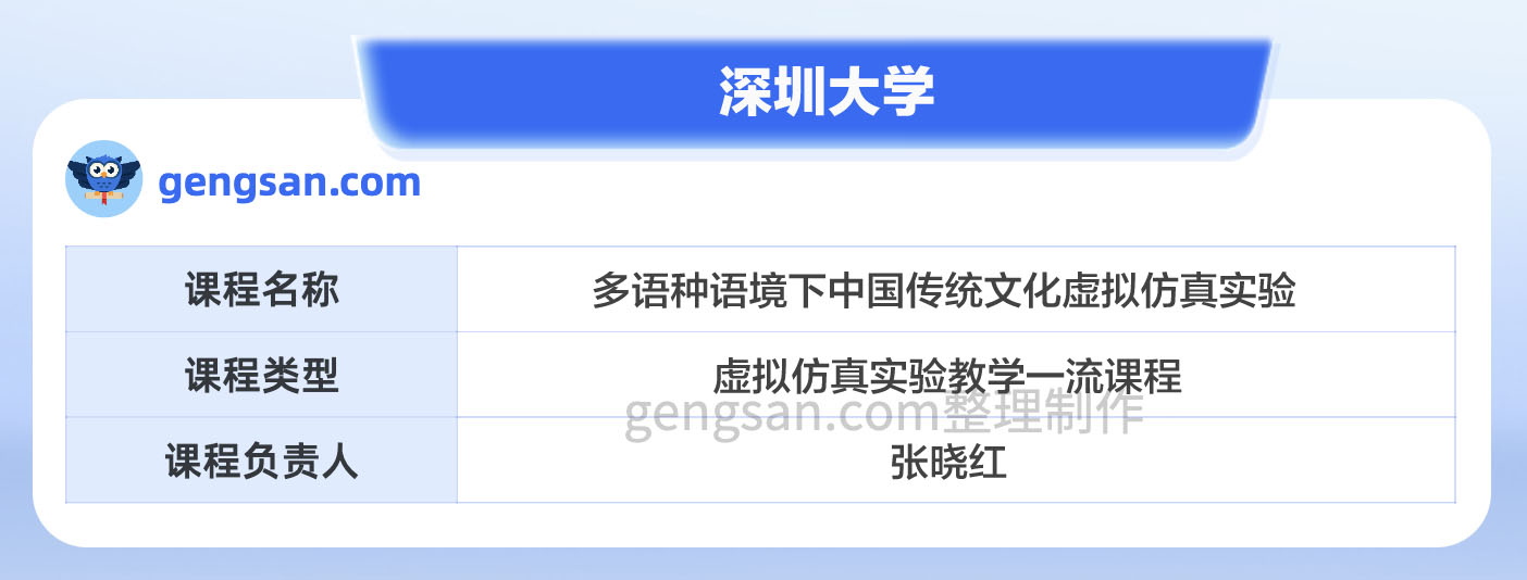 第二批國(guó)家級(jí)一流本科課程名單公布！深圳大學(xué)多語(yǔ)種語(yǔ)境下中國(guó)傳統(tǒng)文化虛擬仿真實(shí)驗(yàn)課程入選