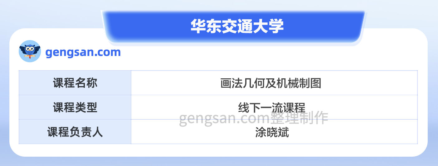 第二批国家级一流本科课程名单公布！华东交通大学画法几何及机械制图课程入选